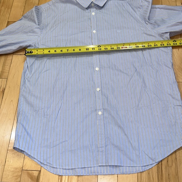 Lacoste Striped Button Up Dress Shirt - Picture 7 of 8